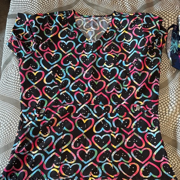 Colorful Patterned Scrub Pants - Picture 4 of 5